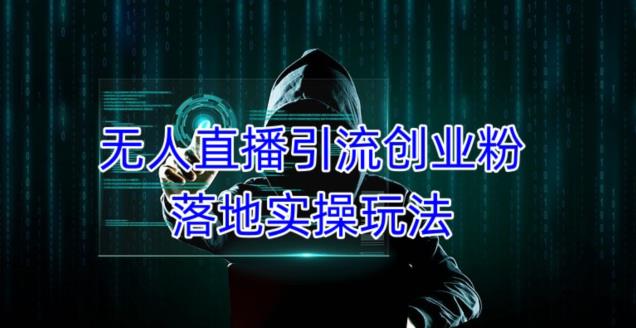 外面收费3980的无人直播引流创业粉落地实操玩法，单日引100+精准创业粉|小鸡网赚博客