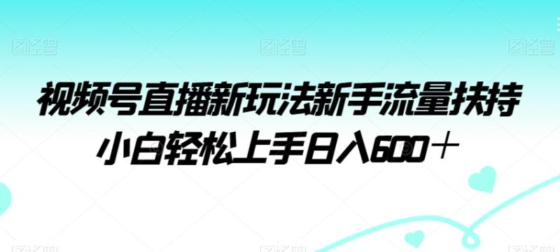 视频号直播新玩法新手流量扶持小白轻松上手日入600＋【揭秘】|小鸡网赚博客