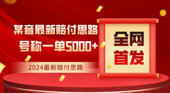 全网首发，2024最新抖音赔付项目，号称一单5000+保姆级拆解【仅揭秘】|小鸡网赚博客