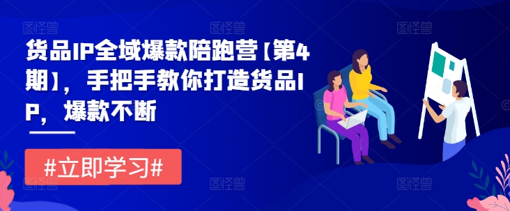 货品IP全域爆款陪跑营【第4期】，手把手教你打造货品IP，爆款不断|小鸡网赚博客