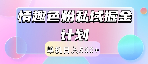 2024情趣色粉私域掘金天花板日入500+后端自动化掘金|小鸡网赚博客