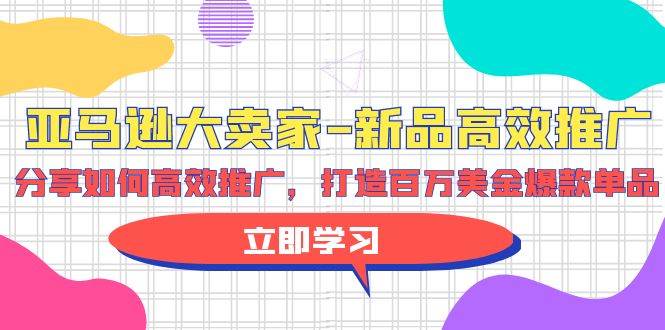 亚马逊 大卖家-新品高效推广，分享如何高效推广，打造百万美金爆款单品|小鸡网赚博客