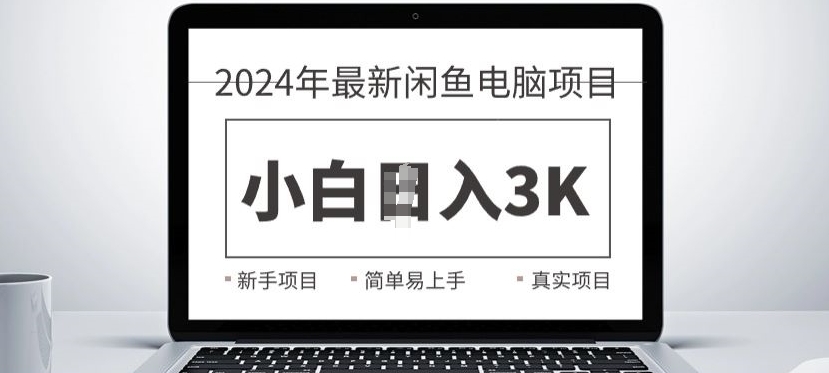 2024最新闲鱼电脑项目，动手就能吃肉的好项目|小鸡网赚博客