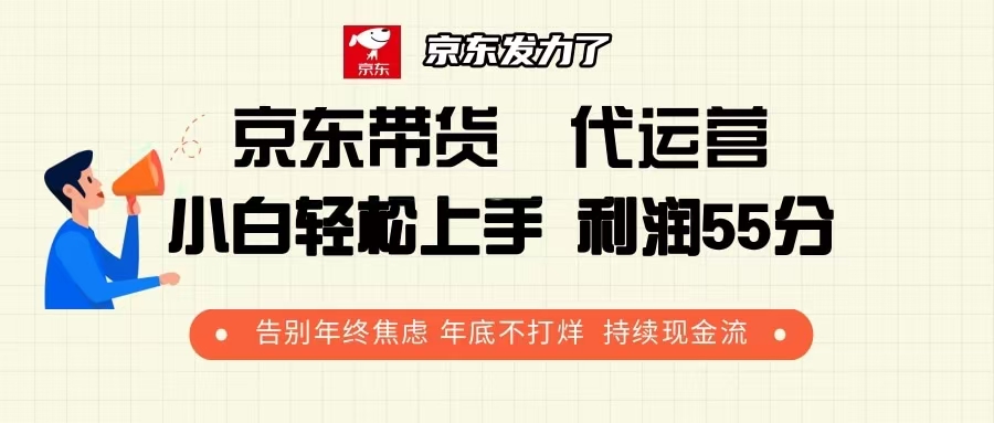 （13833期）京东带货 代运营 利润55分 告别年终焦虑 年底不打烊 持续现金流|小鸡网赚博客