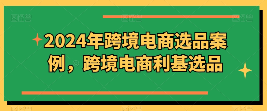 2024年跨境电商选品案例，跨境电商利基选品（更新11月）|小鸡网赚博客