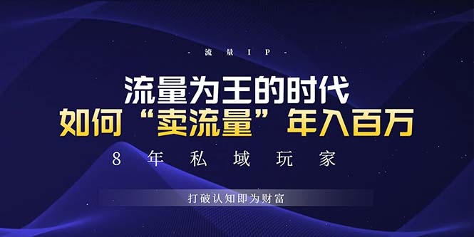 （13433期）未来如何通过“卖流量”年入百万，跨越一切周期绝对蓝海项目|小鸡网赚博客